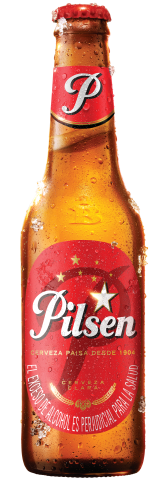 Botella retornable de 330 centímetros cúbicos de Pilsen