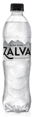 Botella reciclada y reciclable de Agua Zalva
